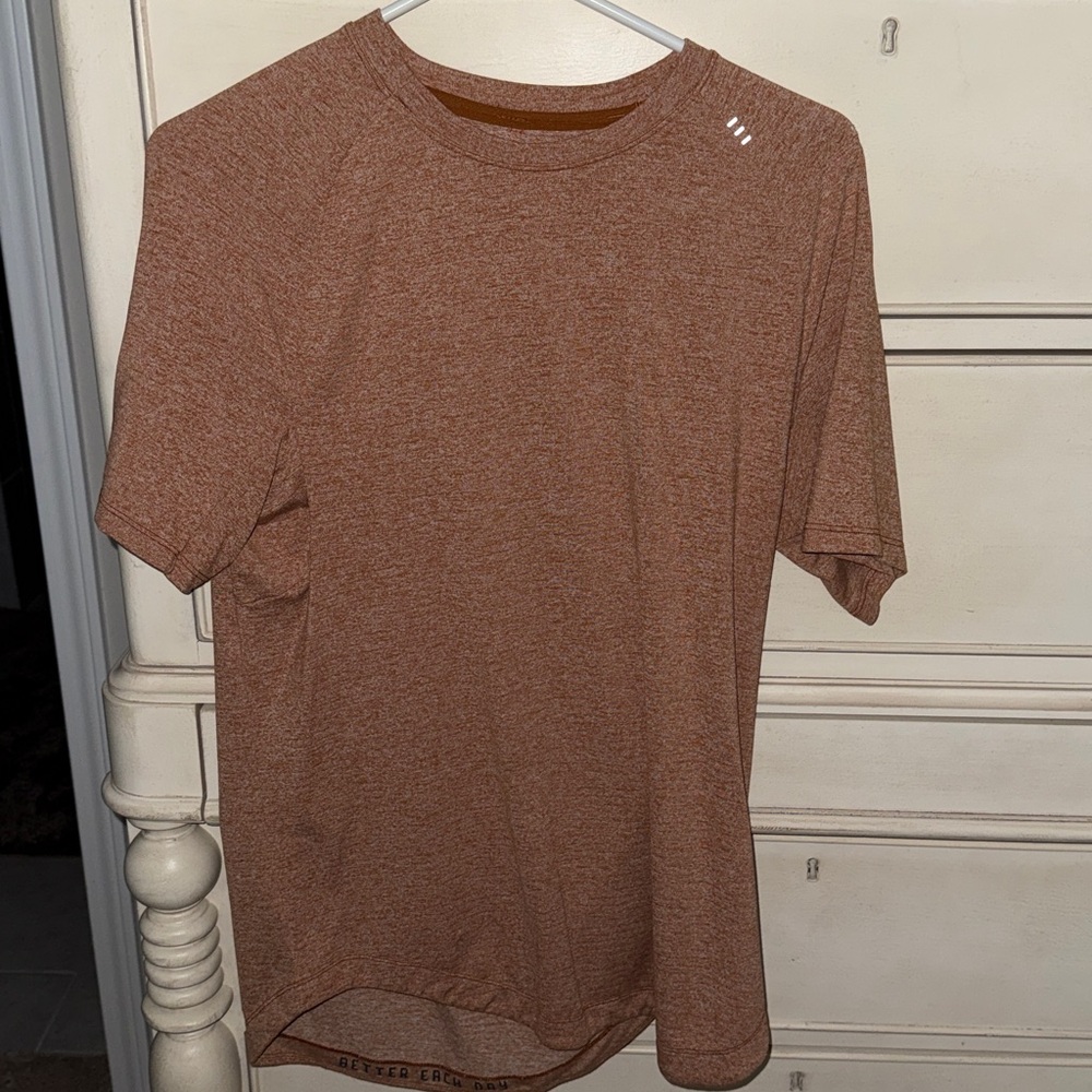 Lululemon DrySense Burnt Orange Short Sleeve T-Shirt